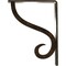 Ekena Millwork Ashford Single, Wrought Iron Bracket, (Single center brace), Antiqued Pale 1 1/2"W  x 5 1/2"D x 8"H BKTM01X05X08SASAPG - alternate 8